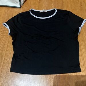 TeenBell Black Top with White Trim